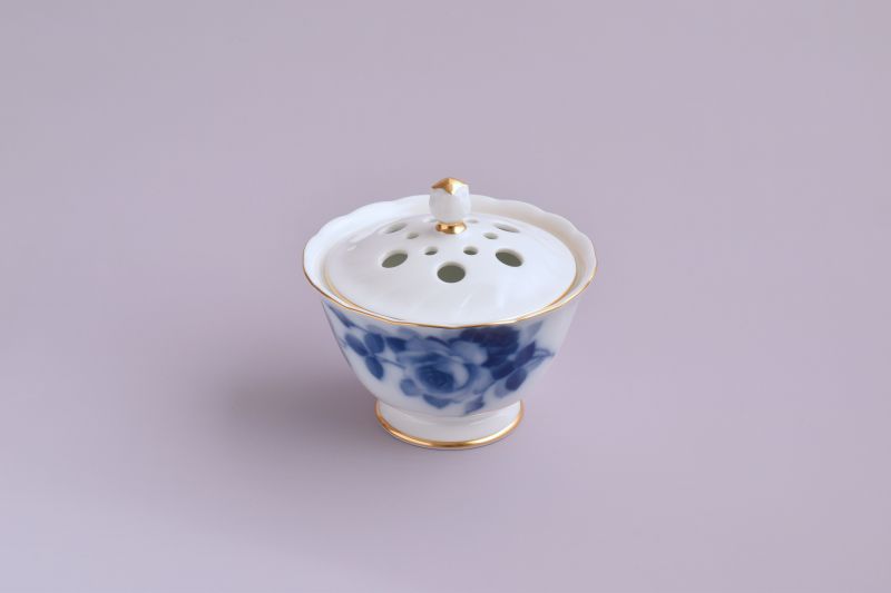Okura Toen Blue Rose Incense Burner