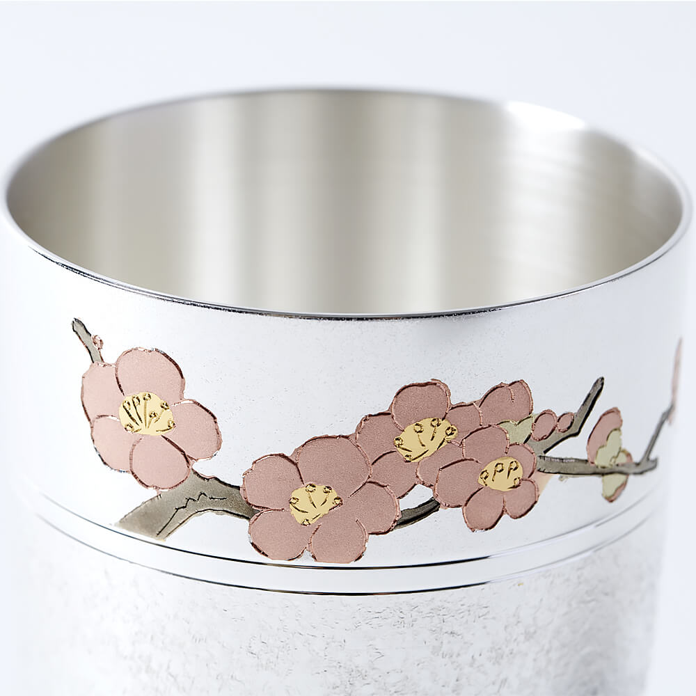 Obuchi Ginki Silver Tumbler Plum