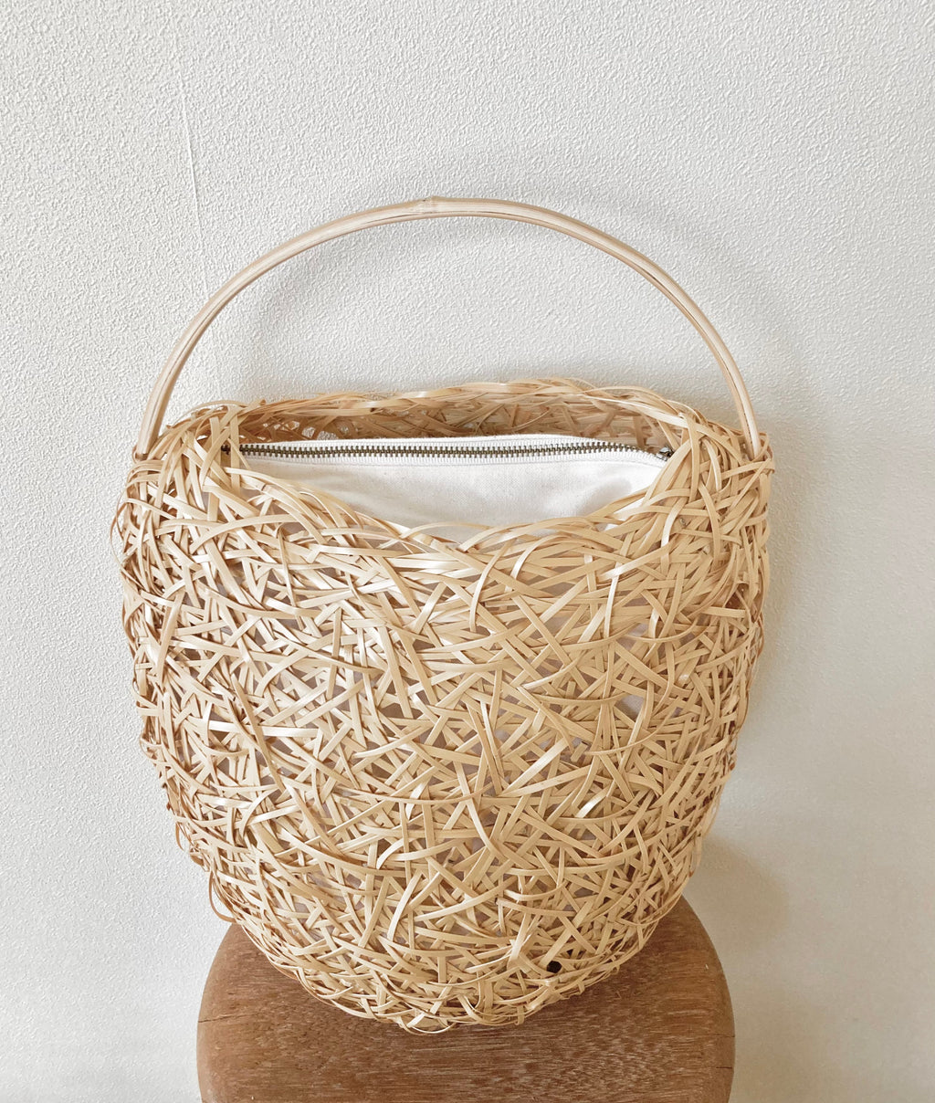 Mochiki Yurika Bamboo Basket Nagaboso