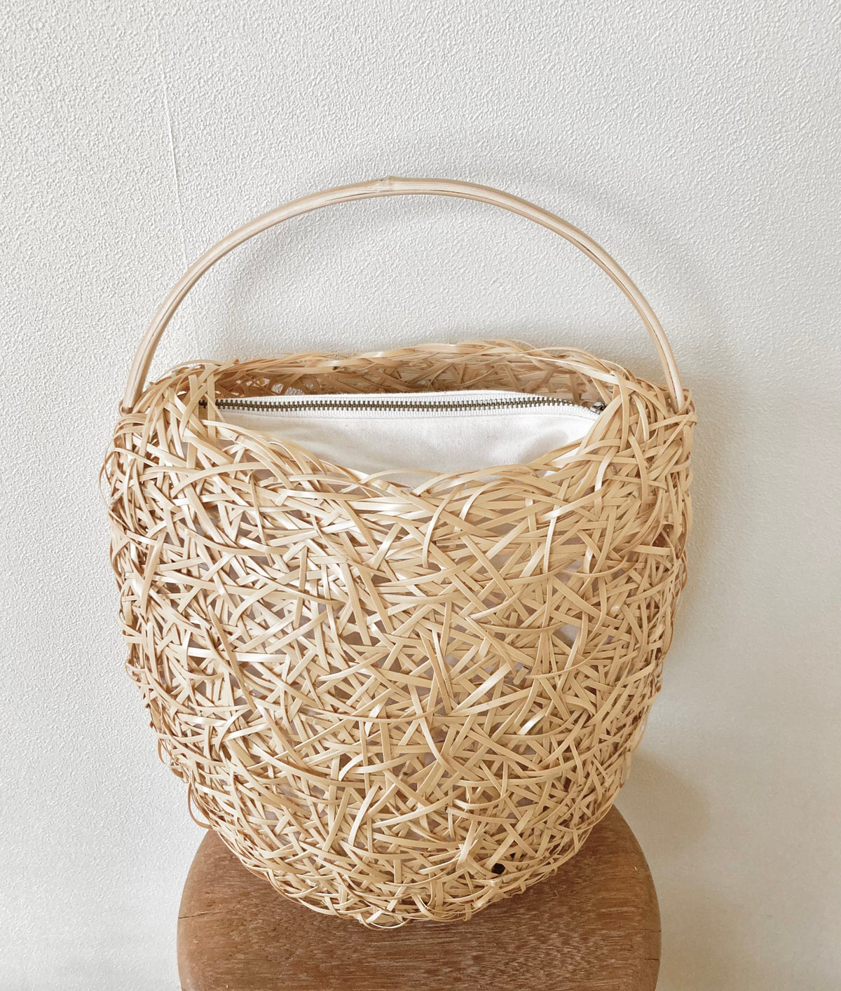 Mochiki Yurika Bamboo Basket Nagaboso