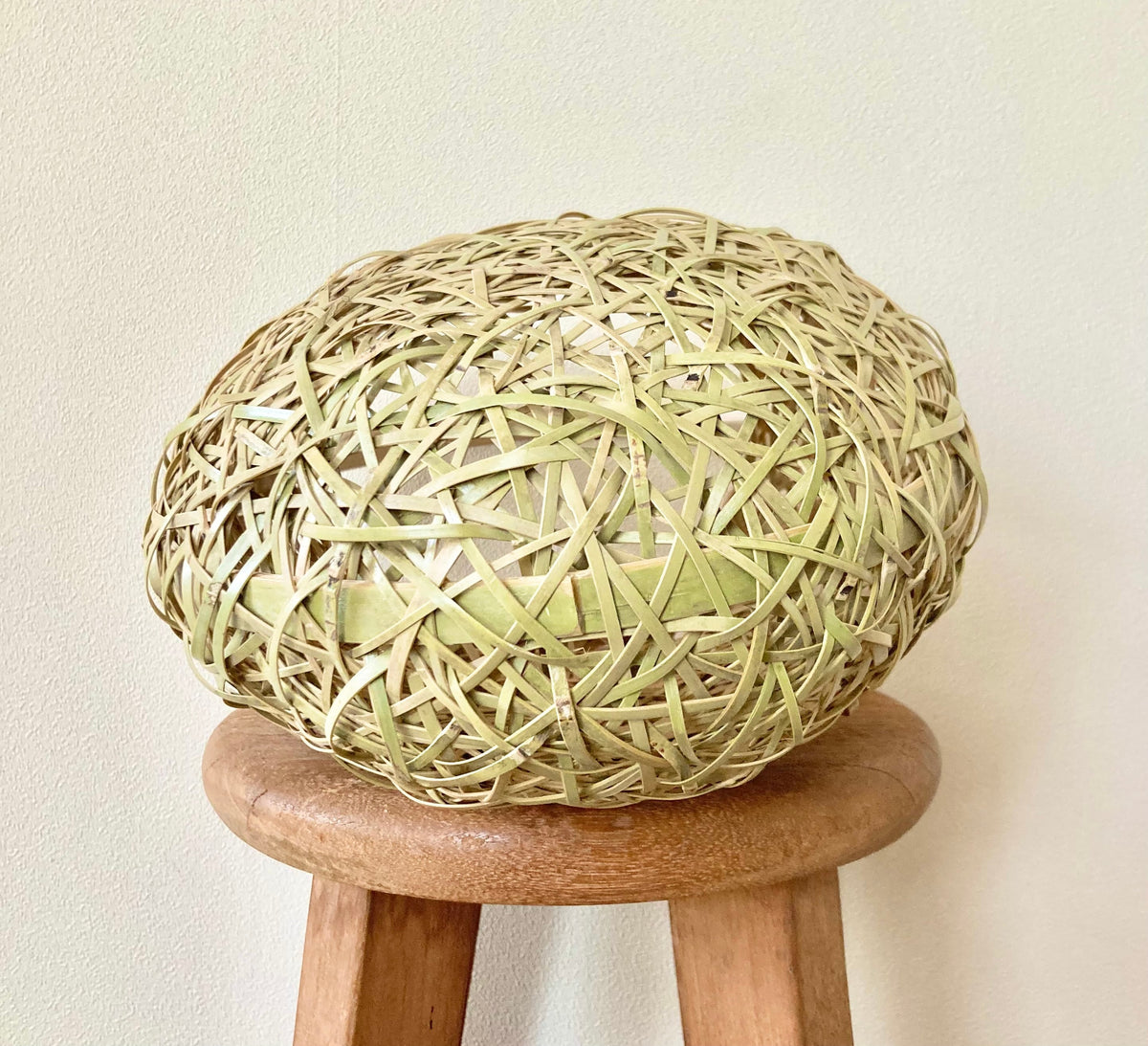 Mochiki Yurika Bamboo Basket Ao