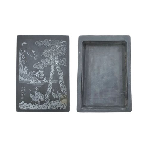 Nampo inkstone — Pine & Crane