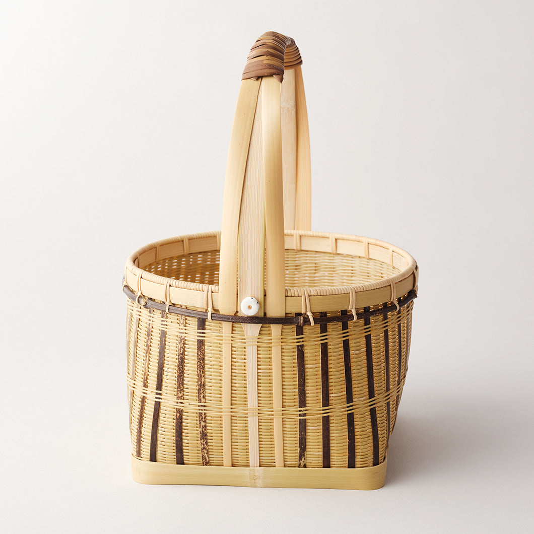 Bamboo tea basket — detail