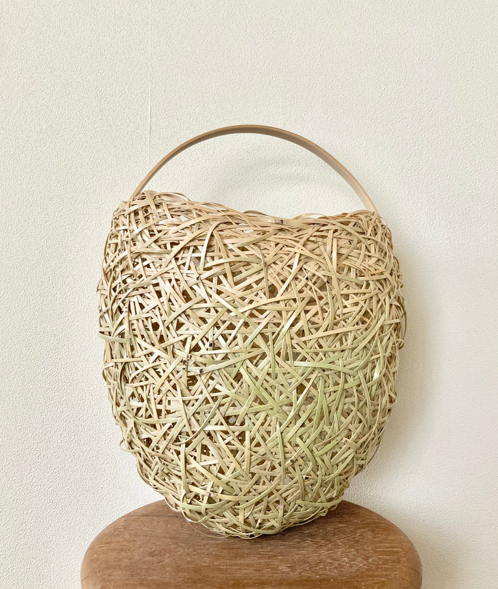 Mochiki Yurika Bamboo Basket Ao