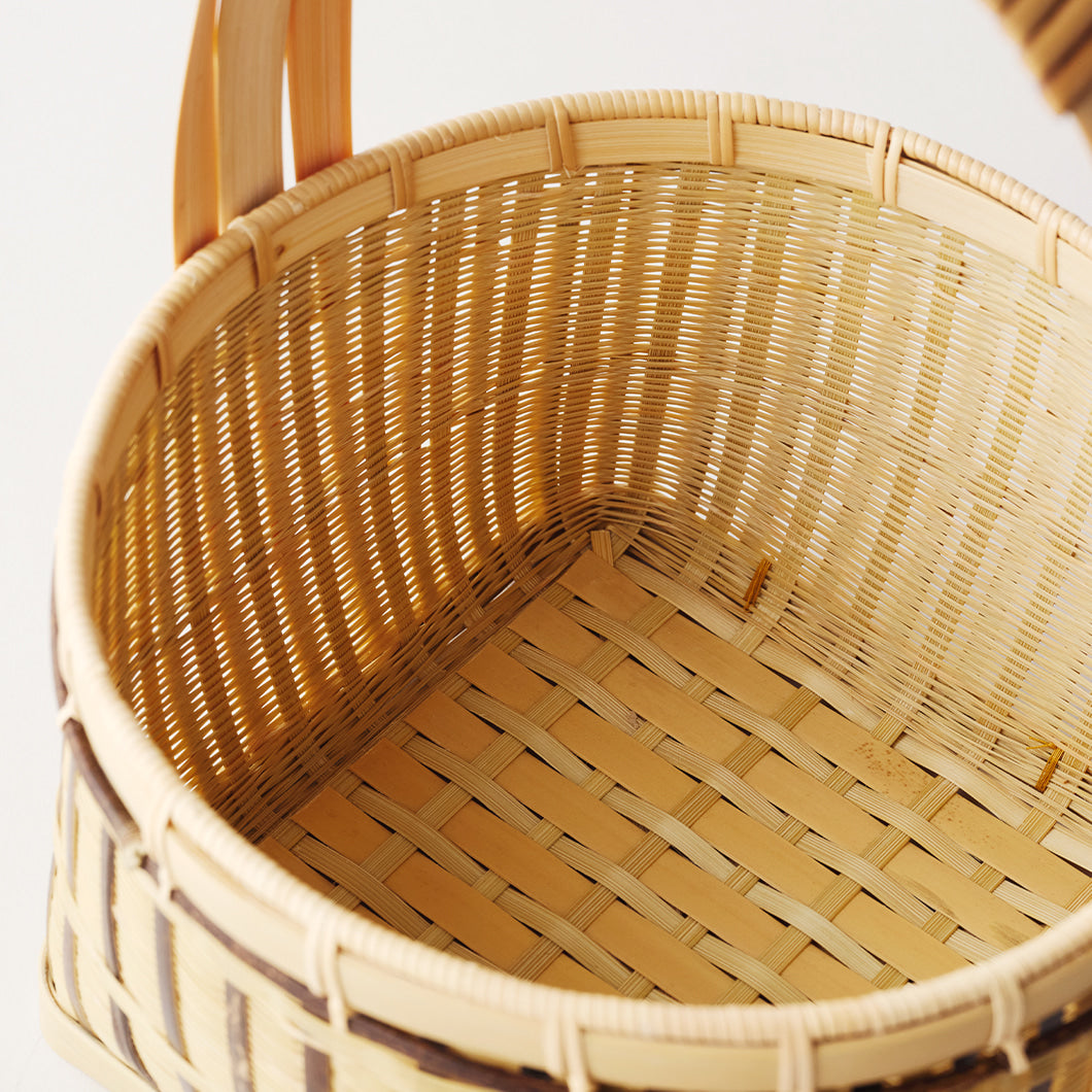Bamboo tea basket — detail