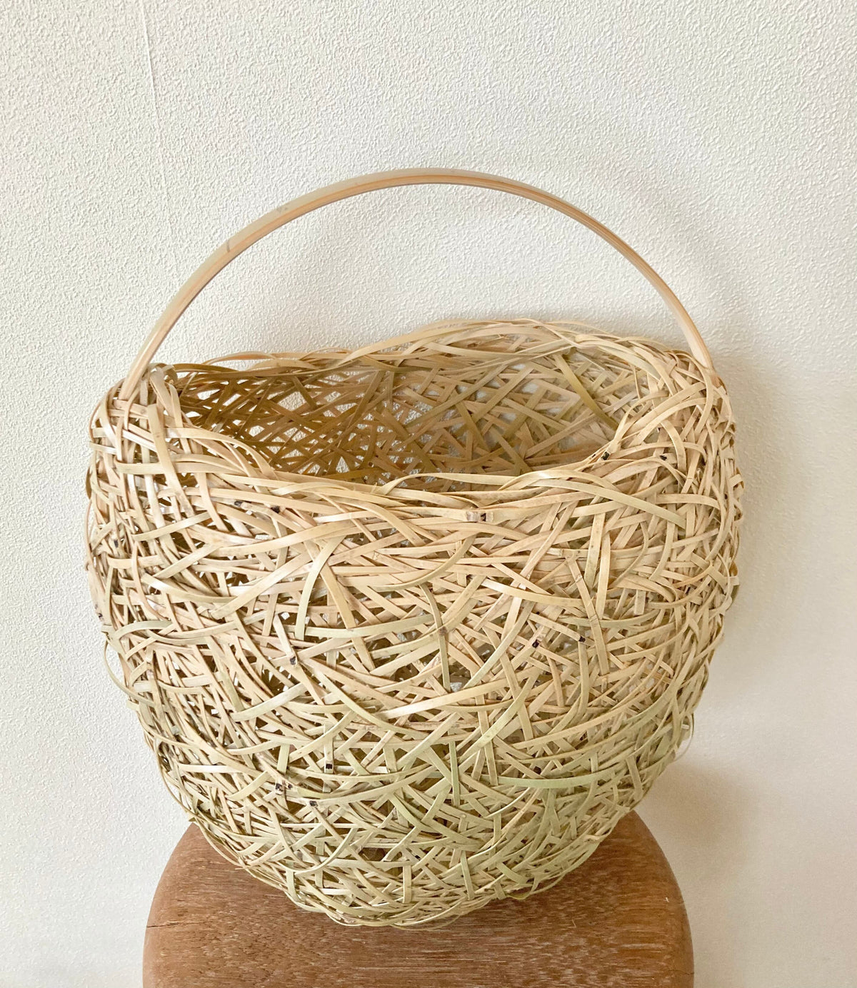 Mochiki Yurika Bamboo Basket Ao