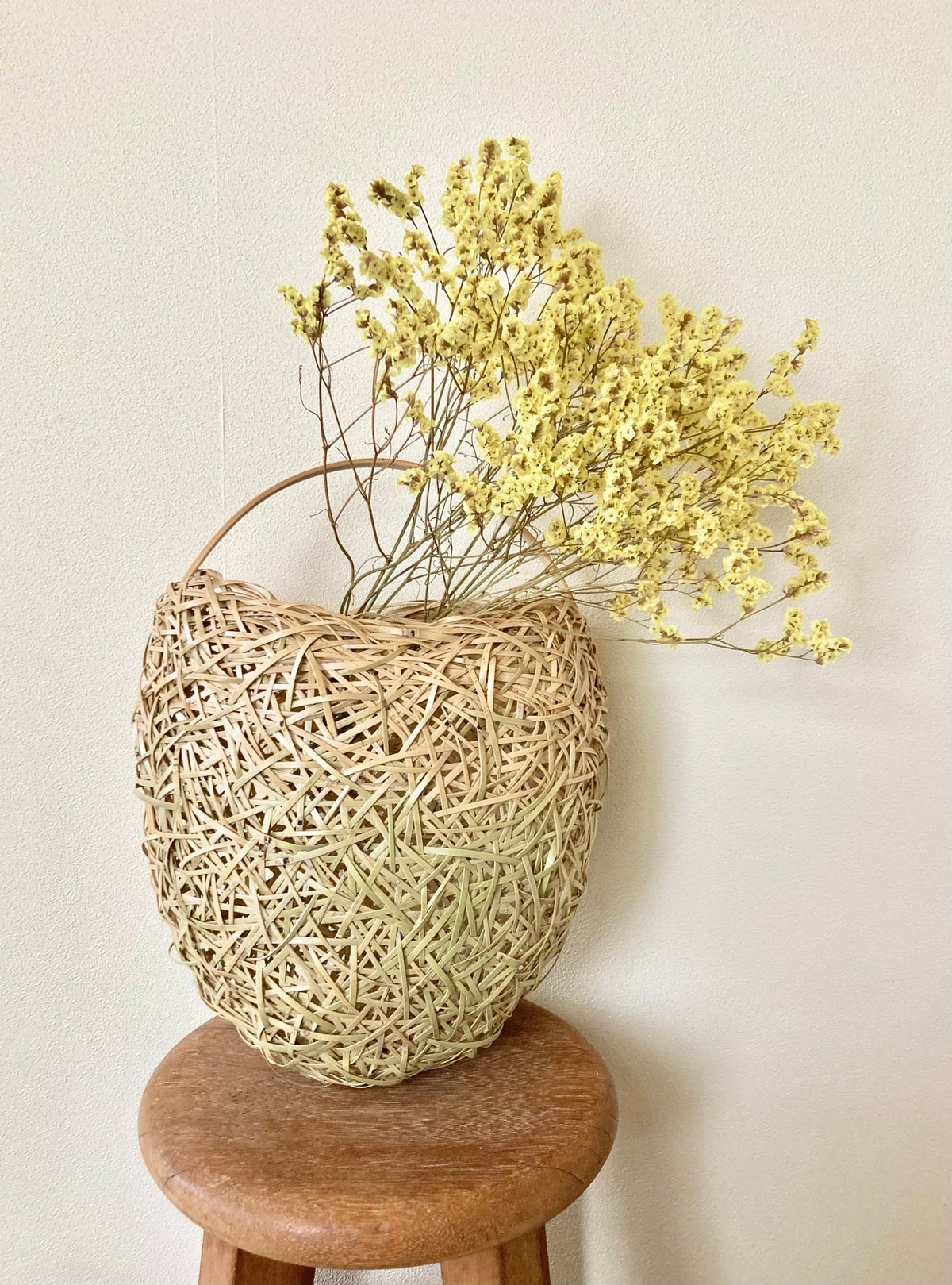 Mochiki Yurika Bamboo Basket Ao