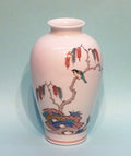 Sakaida Kakiemon XIV willow and bird vase