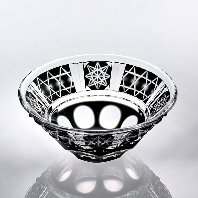 Shimadzu Satsuma Kiriko Shimuja Flat Bowl